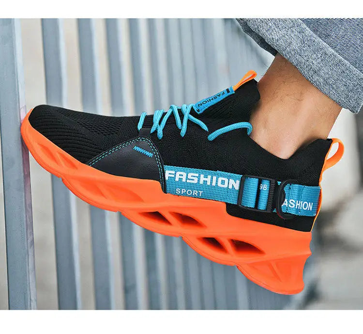 Modieuze paarse casual sneakers in de aanbieding voor dames en heren – Blade hardloopschoenen, grote maat 48, lichte ademende sportschoenen voor heren, mesh sneaker