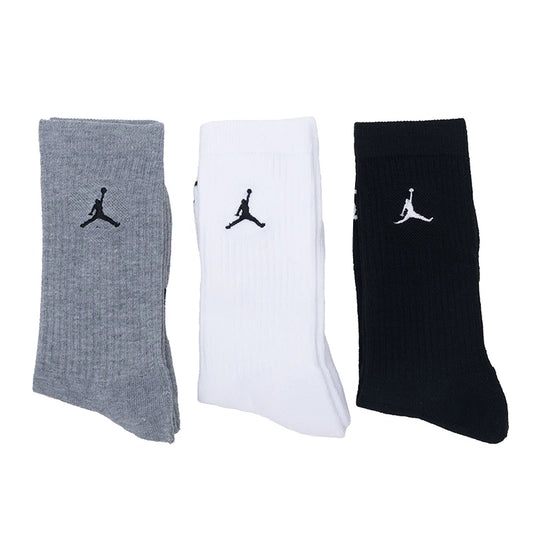 Nike Men's and Women's Socks, Casual Socks, Basketball Socks, Comfortable Running Training Breathable Fashion Mid-Length Socks (3 Pairs) Dx9632-914
