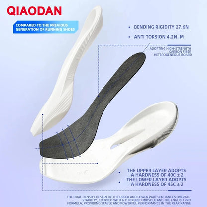 QIAODAN Feiying PB3 Enhanced Edition Professional Marathon Carbon Board Running Shoes 2025 Men's Sneakers QDB023251299T