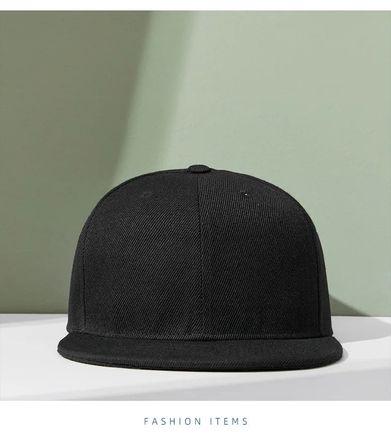 Engros 40 farver Justerbare flade snapback-kasketter med skygge Dame Mode Polyester Enfarvet baseballkasket Herre Hiphop Blank Sportskasket