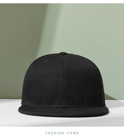 Engros 40 farver Justerbare flade snapback-kasketter med skygge Dame Mode Polyester Enfarvet baseballkasket Herre Hiphop Blank Sportskasket