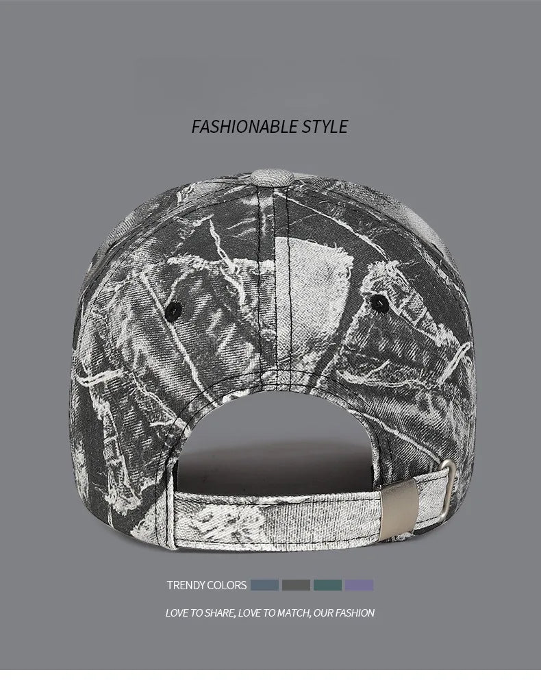 Mode Femmes Hommes Casquette de baseball en coton délavé pour homme et femme, style rétro, toutes saisons, sports de plein air, casquette snapback pour femmes et hommes