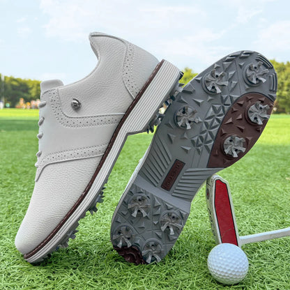 New Men Golf Shoes, Professional Golfers Shoes, Waterproof Comfortable Golf Footwear, Non-Slip