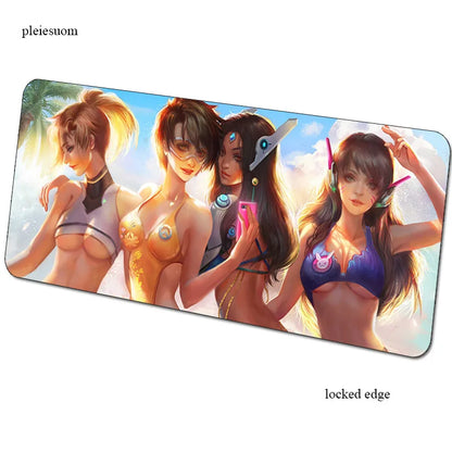 Herní podložka pod myš Overwatch s HD potiskem, 900x400x3mm, podložka na počítačový stůl pro hráče, cenově dostupná PC podložka pod myš pro notebook