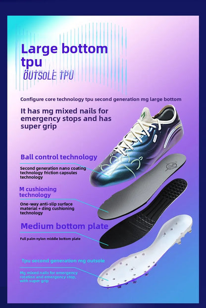 Zapatillas de fútbol para adulto Kelme MG con tacos cortos, botas de entrenamiento para hombre, calzado de fútbol profesional para competición en césped