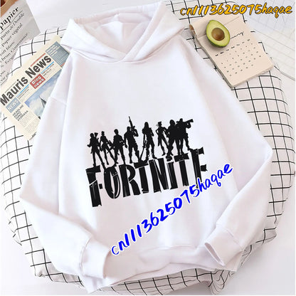 Fortnite Game Printed Children's Hoodies Cartoon Comfortable Suit Loose Long Sleeve Tops Autumn Winter Clothes