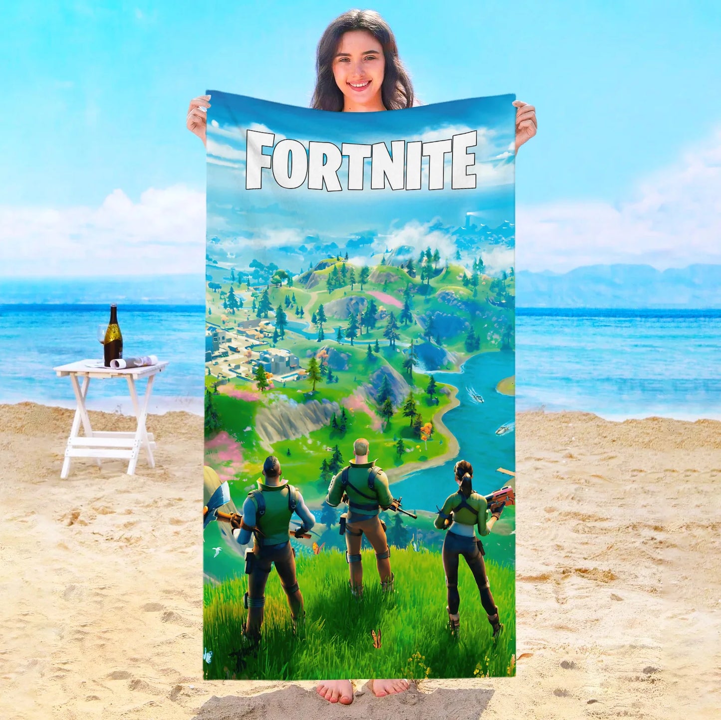Game F-Fortnites Strandtuch Hotelhandtücher Badezimmer Sauna Spa Playa Reise Schwimmbad Für Zuhause Babybad Mikrofaser Fitnessstudio Dusche