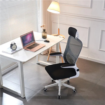 Chaise de Bureau Ergonomique et Confortable pour Étudiant, Tabouret à Dossier pour Gamer