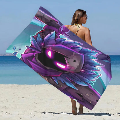 Neues Hot Game F-FortniteS Strandtuch aus Mikrofaser, sandfrei, schnelltrocknend, weich, sandabweisend, Poolhandtuch, Geschenk für Frauen, Reisen, Fitnessstudio, Dusche