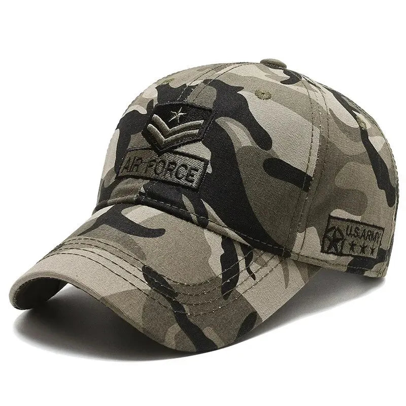 Four Seasons HatsMen's Trendy HatsKorean Casual HatsSpring and Autumn Outdoor SunhatsCamouflage Sunscreen Men's Baseball Caps