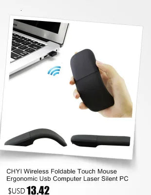 Bluetooth Wireless Arc Touch Mouse For Microsoft PC Laptop 1200DPI Optical Folding Mause Slim Notebook Gaming Computer Mice