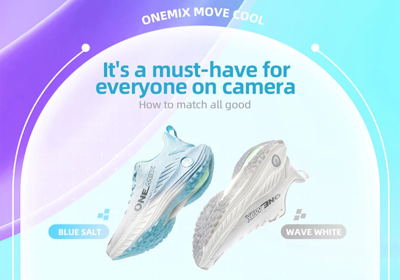 ONEMIX casual hardloopschoenen, ademende zomer-joggingschoenen voor heren, lichte gymschoenen voor dames, outdoor sportschoenen voor heren met demping