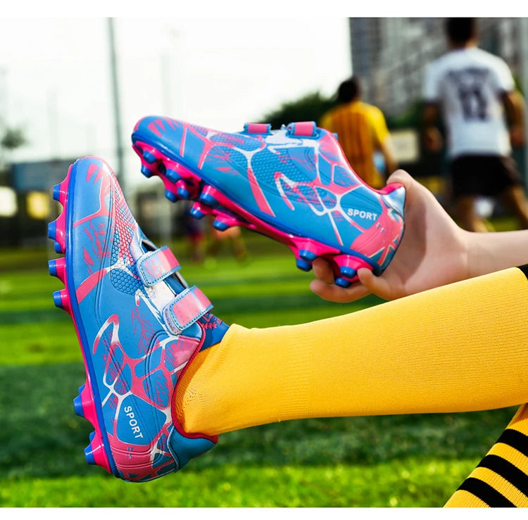 Chaussures de football pour enfants FG/TF, bottes de football pour garçons, crampons d'extérieur, crampons de futsal, chaussures de sport d'entraînement, taille 33-38