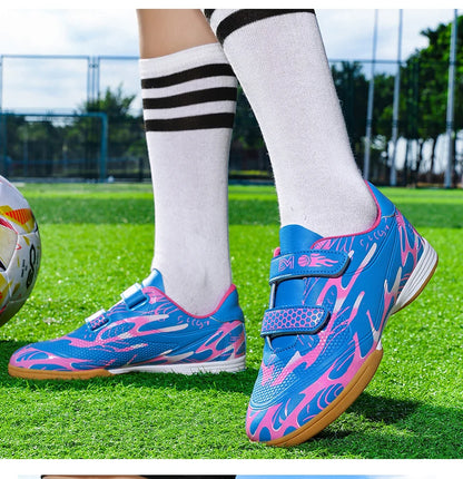 Kinder-Fußballschuhe für die Schule, professionelle Fußballstollen für Rasen, Trainings-Sportschuhe für Jungen, Outdoor- und Futsal-Fußballschuhe 28-38