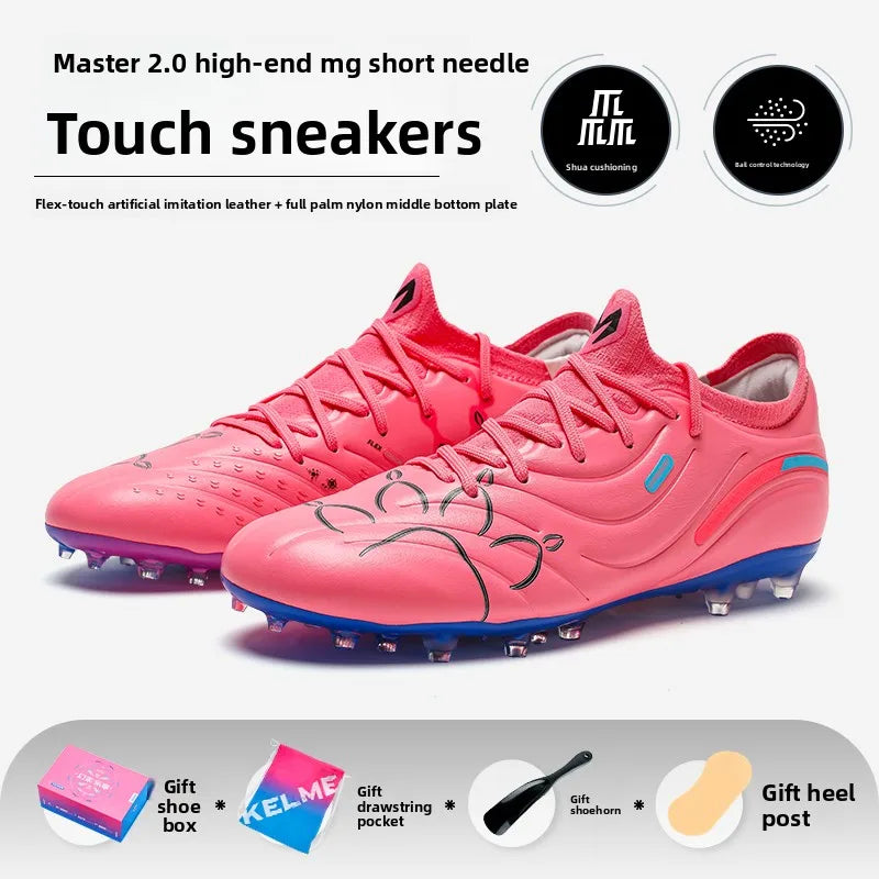 Zapatillas de fútbol para adulto Kelme MG con tacos cortos, botas de entrenamiento para hombre, calzado de fútbol profesional para competición en césped