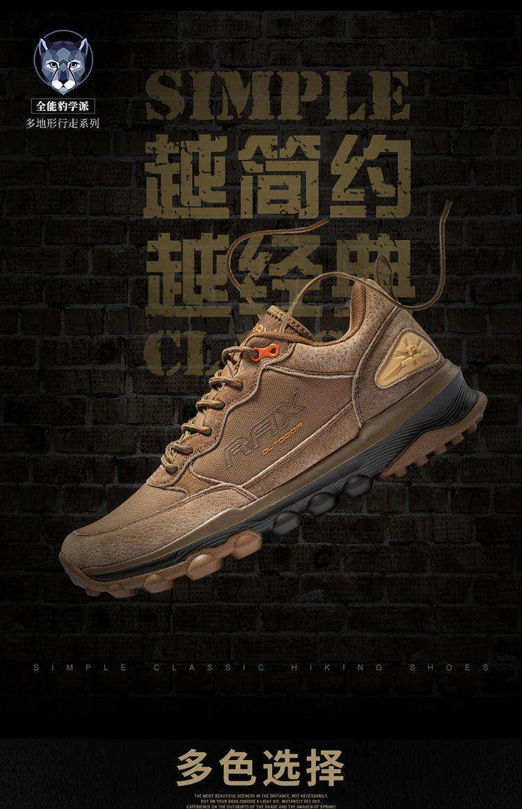 RAX Winter Hiking Boots Men Waterproof Breathable Outdoor Sports Sneakers for Men Trekking Boots Mountain Trekking Shoes Bigsize