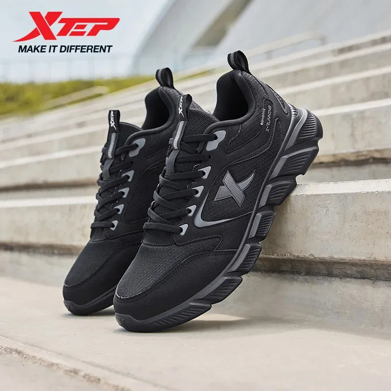 Zapatillas de running Xtep para hombre de verano, de malla transpirable, resistentes al desgaste, deportivas, ligeras, casuales juveniles, con amortiguación 875219110065