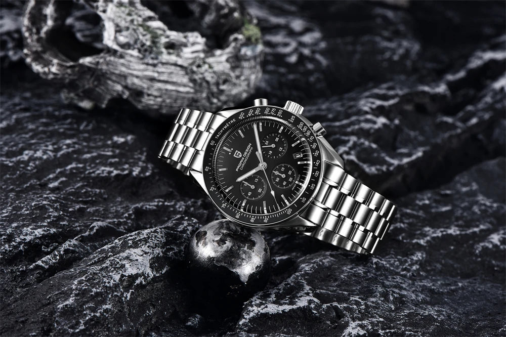 PAGANI DESIGN 2026 New Moon Watch For Men Quartz Multifunction Chronograph Sports Mens Watches Top Brand Luxury Sapphire Mirror