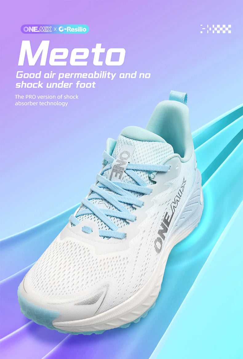 ONEMIX casual hardloopschoenen, ademende zomer-joggingschoenen voor heren, lichte gymschoenen voor dames, outdoor sportschoenen voor heren met demping
