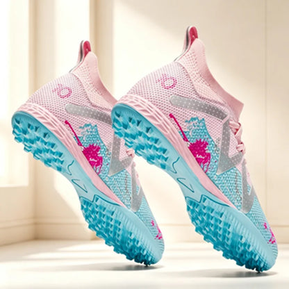 Chaussures de football TF pour adultes toutes saisons, tissu PU mixte, semelle extérieure en caoutchouc résistante à l'usure, forte adhérence pour les sports sur gazon toute l'année