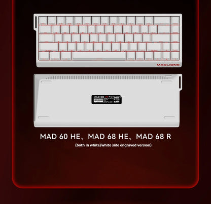FGG MAD60 Gaming-RGB-Tastatur mit magnetischen Schaltern, fürs Gaming, Full-Key-Hot-Swap, schnelle Reaktionszeit, individuell anpassbare Gaming-Tastatur für Einsteiger