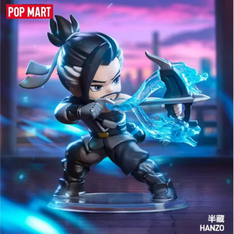 POP MART Genuína Overwatch Play Of The Game Series Blind Box — Figuras colecionáveis em PVC, ornamentos de secretária e modelos de brinquedo para fãs