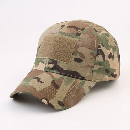 1 pz. Cappellini da baseball mimetici tattici da outdoor per soldati, da combattimento e paintball, cappellino regolabile, cappellini estivi con chiusura a scatto per uomo e donna
