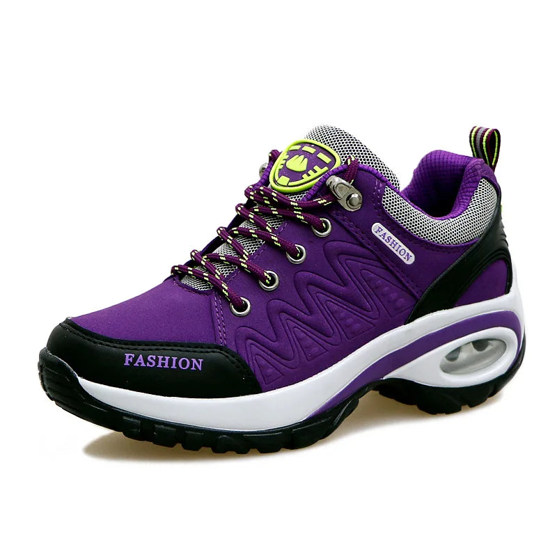 Women’s Sports Shoes Platform Sneakers Fashion Outdoor Hiking Non-Slip Casual Low-Top Running Shoes Women’s Footwear