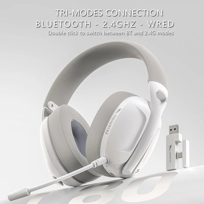 SMAILWOLF L80 Bluetooth wireless 2.4g three-mode gaming headset laptop home thin and light sports headset with microphone
