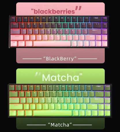 K61 Wired Portable Mechanical Keyboard, Phantom RGB Colorful, Gaming-grade Response, Ergonomic Design, Gaming Office Usable