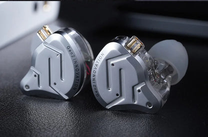 KZ ZSN Pro 2 In-Ear Metal Headphones Sport Noise Canceling Music Headphones Hybrid Drivers 1BA+1DD HIFI Bass Headphones