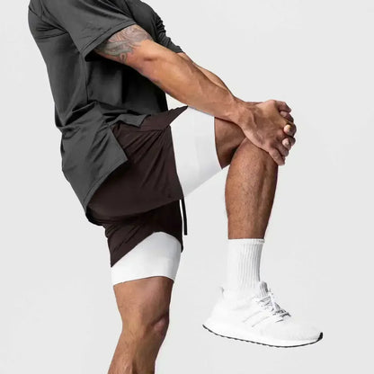 2026 Dragon Ball Anime Men's Shorts Sportswear Quick Dry Gym Pants Double-layer 2 in 1 Shorts Y2k Summer Breathable Streetwear