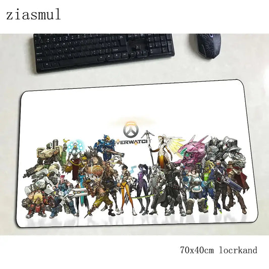 Overwatch mouse pad Gorgeous Computer Mat 70x40cm gaming mousepad large XL mouse pad keyboard games PC gamer desk