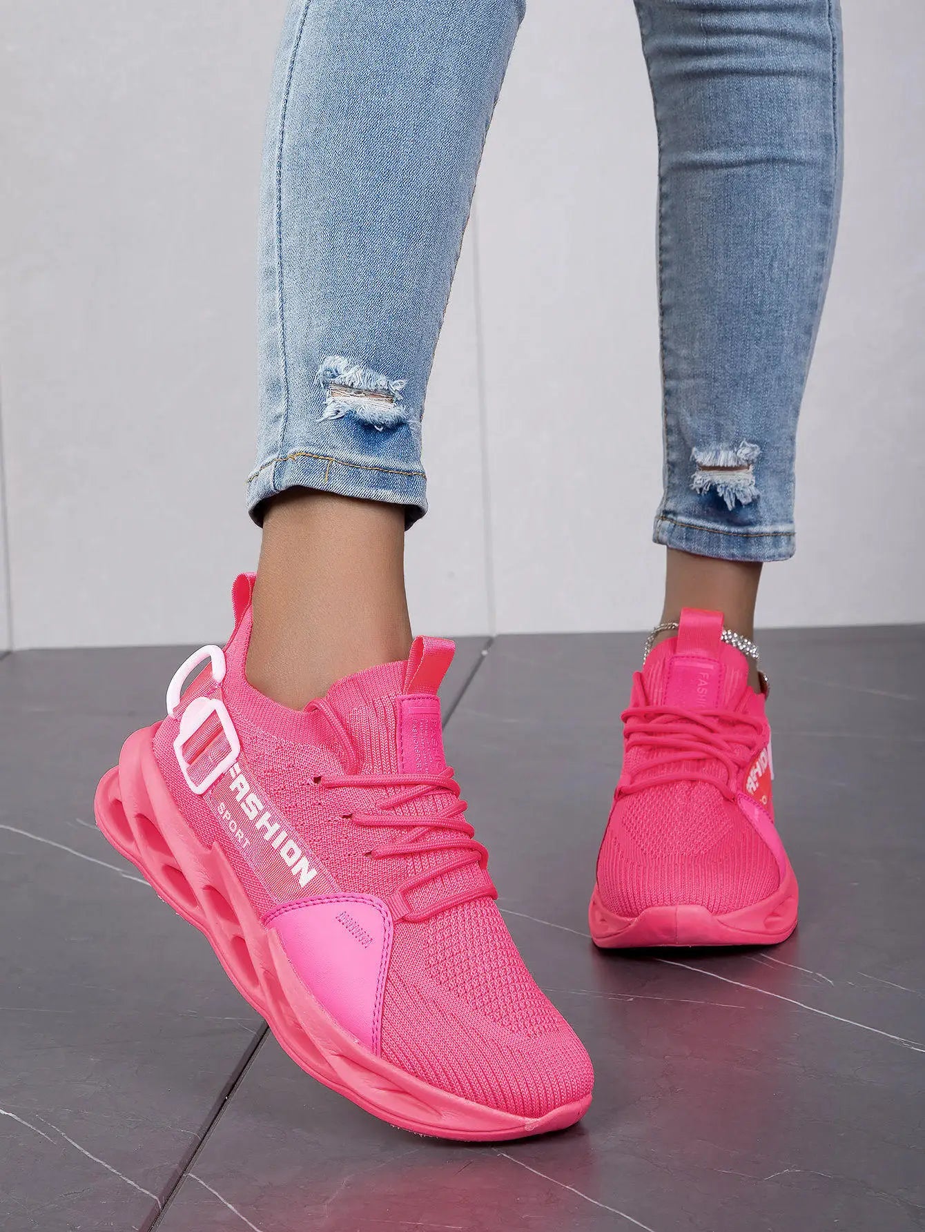 Modieuze paarse casual sneakers in de aanbieding voor dames en heren – Blade hardloopschoenen, grote maat 48, lichte ademende sportschoenen voor heren, mesh sneaker