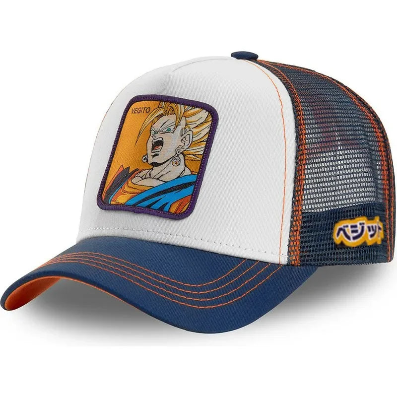 ALL Styles Dragon Ball Baseball Cap Snapback Peaked Cap Men's Embroidery Hip-Hop Cap Style Sun Visor Adjustable Trucker Mesh Cap