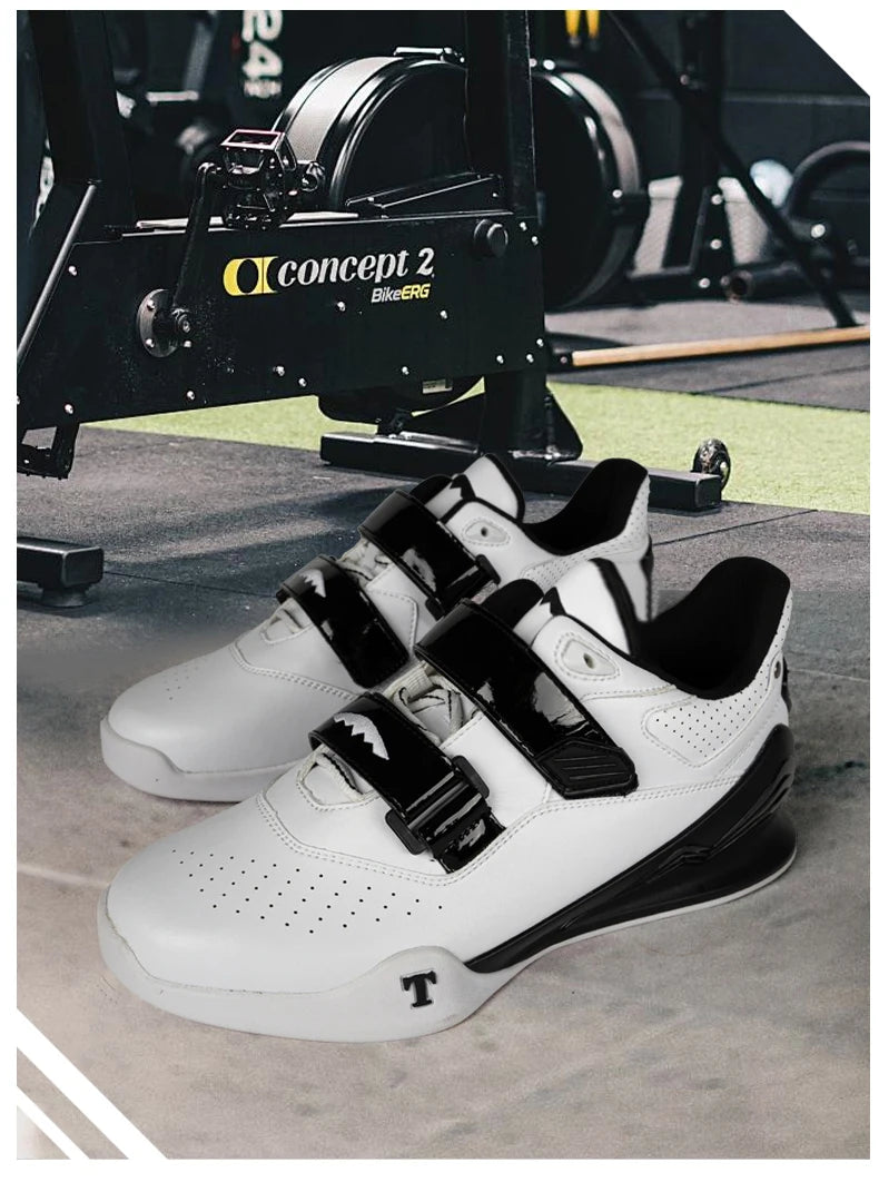 Zapatillas profesionales de halterofilia cómodas para entrenamiento de sentadillas en interior, duraderas, antideslizantes y diseñadas para levantamientos intensos