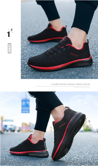 Gebreide hardloop- en wandelschoenen voor heren en dames, casual sneakers, ademende sportschoenen voor hardlopen, fitness en outdoor, lichtgewicht, maat 38-47