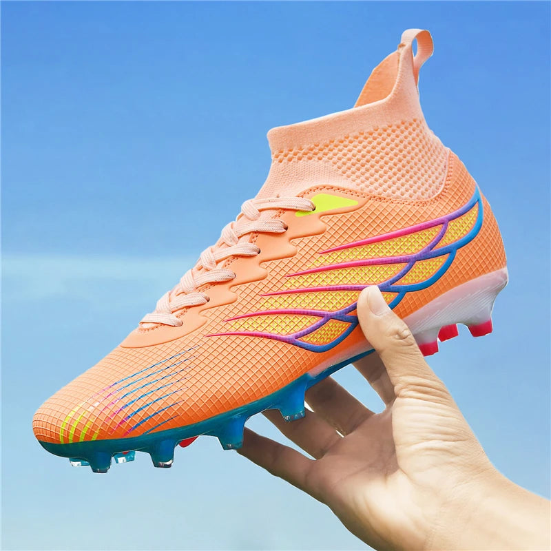 Scarpe da calcio professionali da uomo, sneakers sportive outdoor, scarpe da calcio per adulti, tacchetti da calcetto Society, ultraleggere per allenamento calcistico