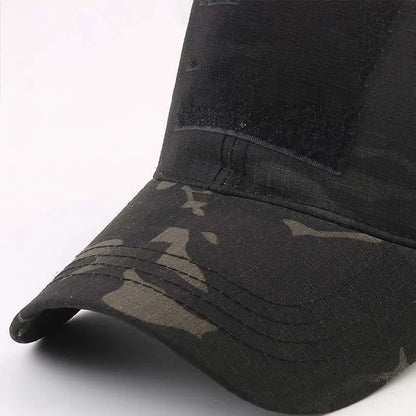 1 pz. Cappellini da baseball mimetici tattici da outdoor per soldati, da combattimento e paintball, cappellino regolabile, cappellini estivi con chiusura a scatto per uomo e donna