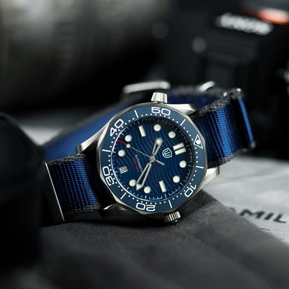 Watchdives WD007 V2 39mm Titanium Dive Watch PT5000 Automatic Movement Luminous 200m Waterproof Domed Bubble Sapphire Watches