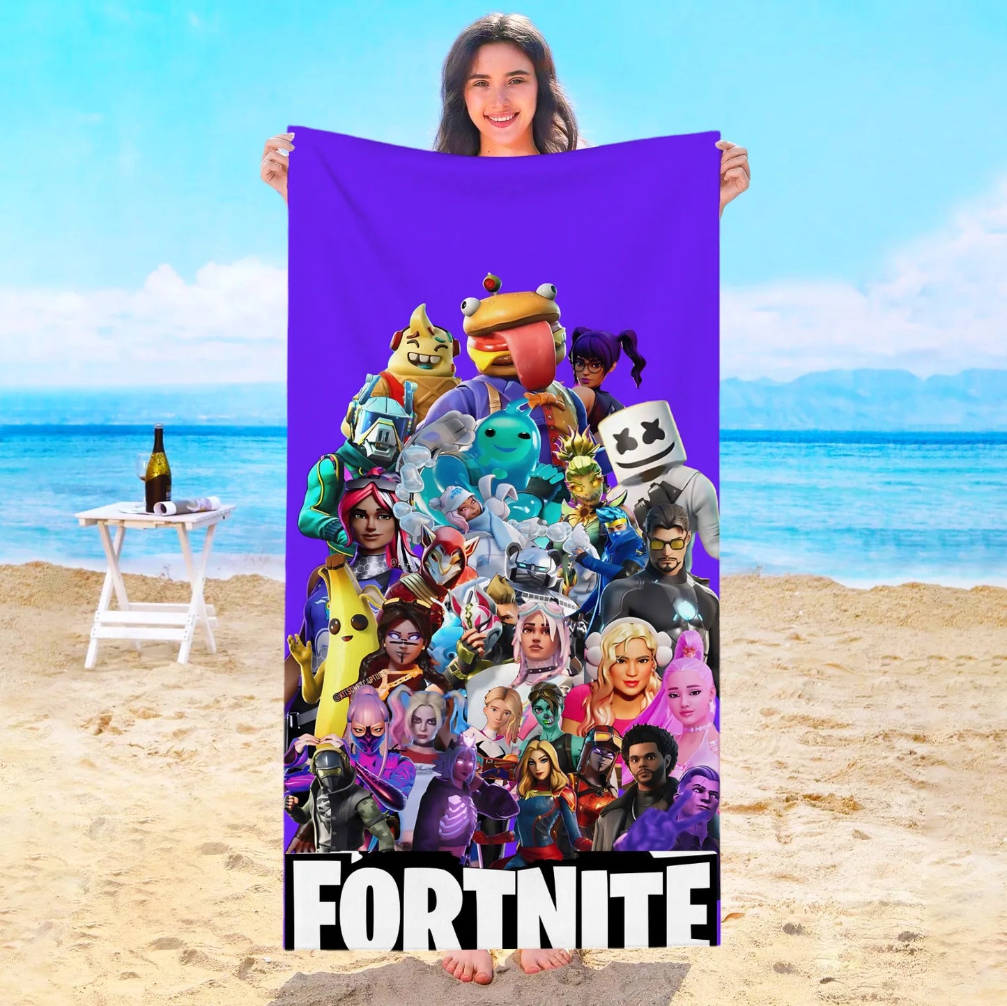 Game F-Fortnites Strandtuch Hotelhandtücher Badezimmer Sauna Spa Playa Reise Schwimmbad Für Zuhause Babybad Mikrofaser Fitnessstudio Dusche