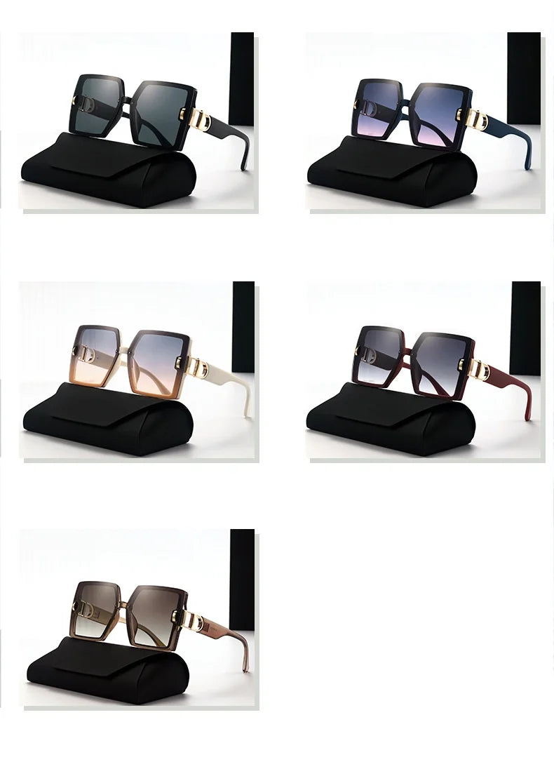 2025 new high-end large frame D-mill sunglasses for women(DS-25022)
