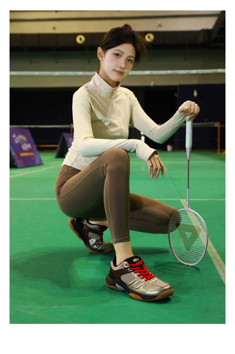 Scarpe professionali da badminton 2025, nuove sneakers da tennis da uomo, traspiranti e antiscivolo, scarpe sportive da pallavolo per uomo e donna