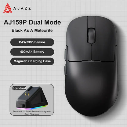 Ajazz AJ159 PRO/APEX Gaming Mouse 8000Hz Rebound Rate Paw3950 Color Screen Magnetic Stand AJ159P Office & Gaming