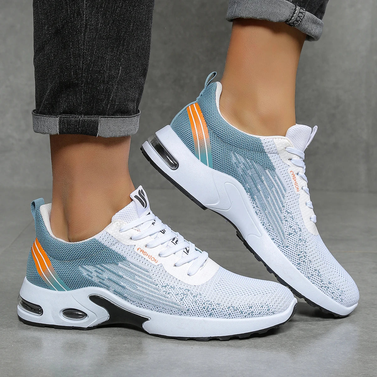 Zapatos para hombre, calzado casual para hombre, malla transpirable, amortiguación de aire, suela suave, zapatillas deportivas modernas con bloques de color
