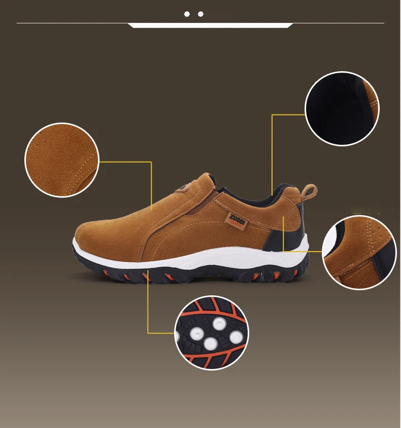 Men's Fashionable Casual Sports Shoes, Outdoor Walking and Hiking Shoes, Loafers, Comfortable Shoes, Lightweight, Plus Size38-50