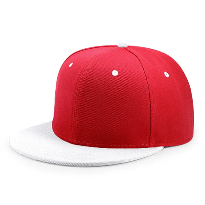 Engros 40 farver Justerbare flade snapback-kasketter med skygge Dame Mode Polyester Enfarvet baseballkasket Herre Hiphop Blank Sportskasket