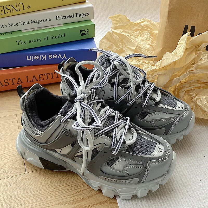 Brand Design Sneakers for Men, Fashion New Men's Chunky Sneakers, Male and Female Dad Shoes, Trendy Girls' and Boys' Casual Sports Shoes