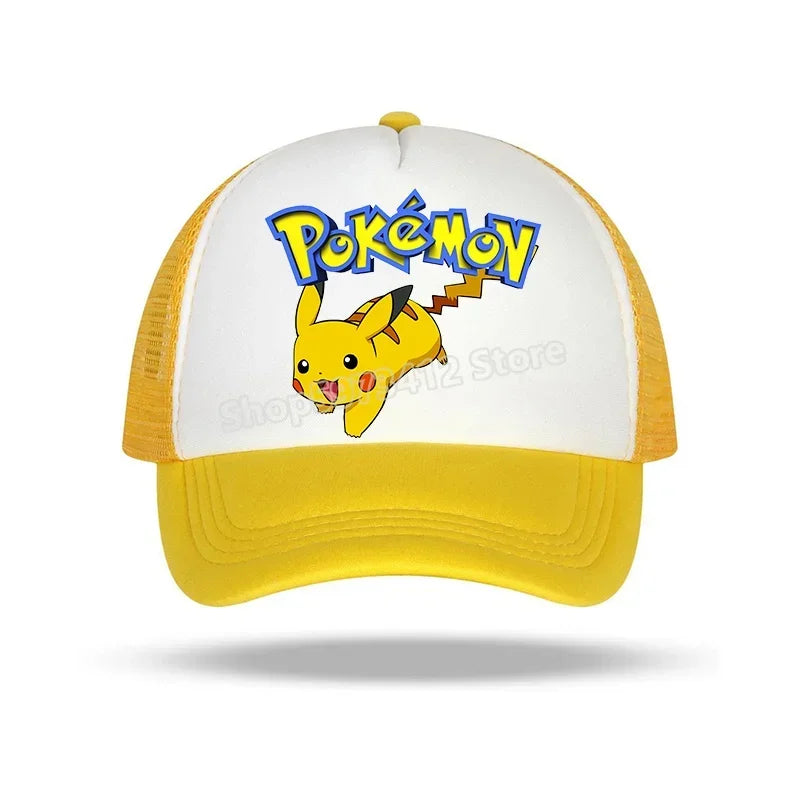 Pokémonová baseballová čepice Pikachu Charizard Gengar kreslená postavička čepice s kšiltem pro děti i dospělé letní outdoorová sportovní čepice pro chlapce ležérní módní čepice dárek