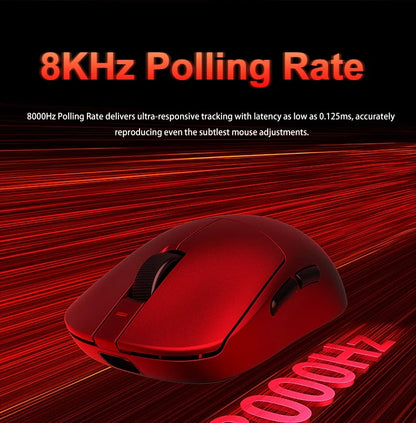 Aula V9 Ultra Wireless E-sports Gaming Mouse Double 8k 3mode PAW 3950 8k 55g Lightweight Ergonomic Mouse Custom PC Accessory